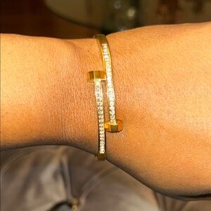 Elegant Gold and Silver Women's Bracelet